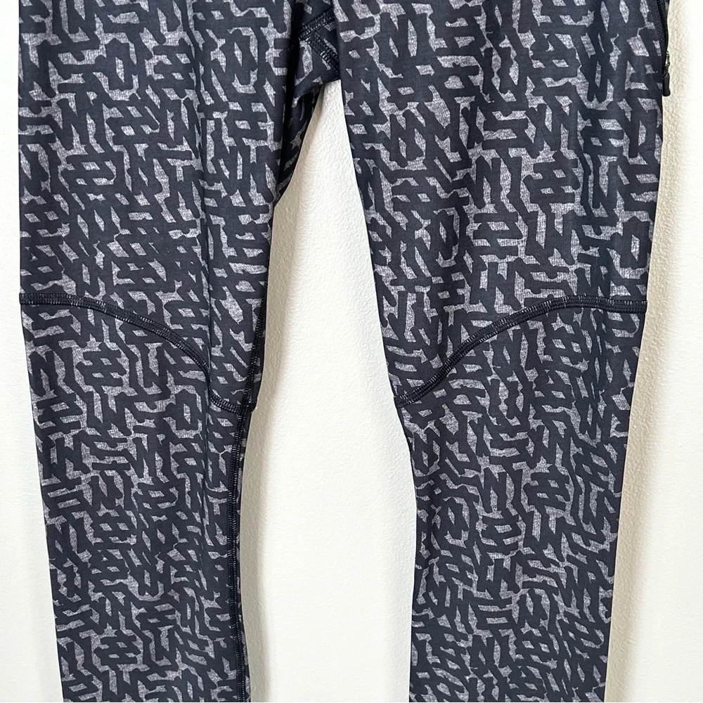 Lululemon leggings size 4 23” limited edition black grey women’s‎ workout